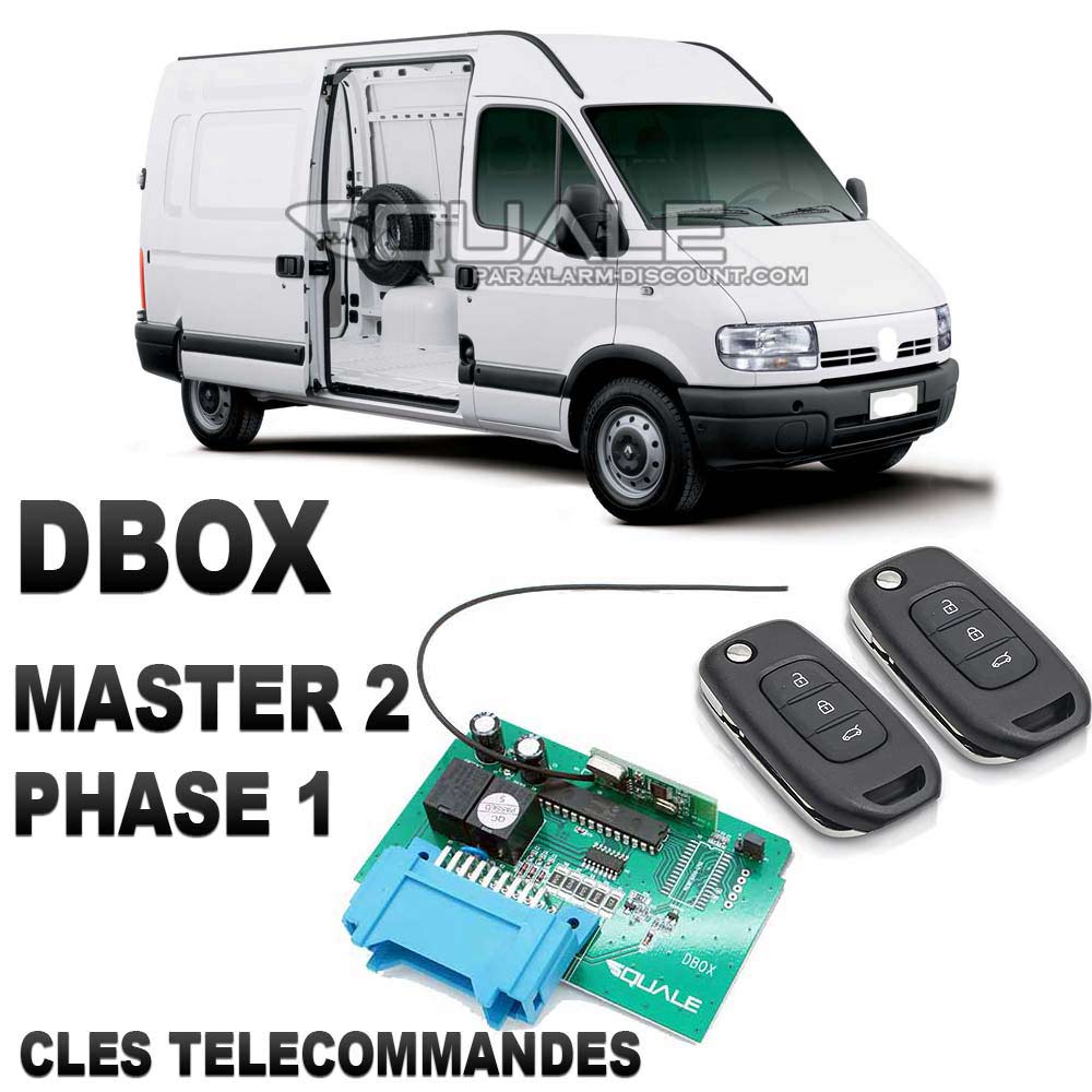 DBOX per master 2 fase 1 con 2 chiavi telecomando (Antifurto + telecomando)