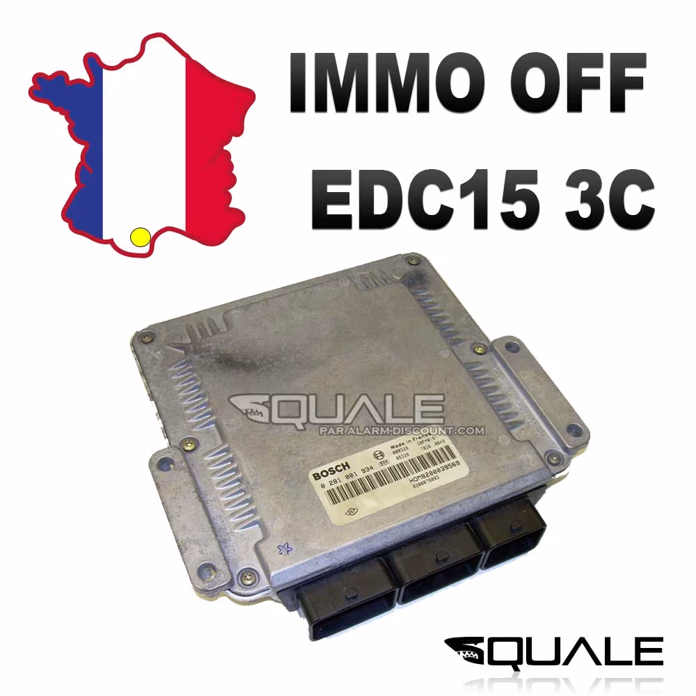 Servizio di rimozione dell'antifurto sull'unità di controllo EDC15 a 3 connettori.