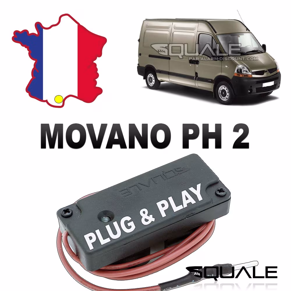 Chiave di disattivazione dell'antifurto OPEL MOVANO fase 2 a partire dal 2003.